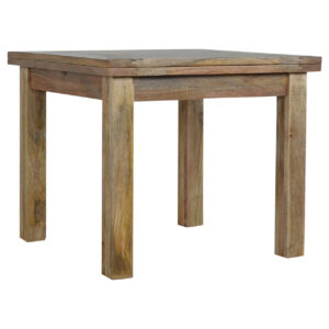 Solid Mango Wood Extendable Butterfly Dining Table